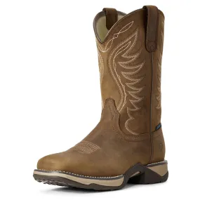 10029528 Ariat Women's Distressed Brown H2O Waterproof Anthem Western Cowboy Boots