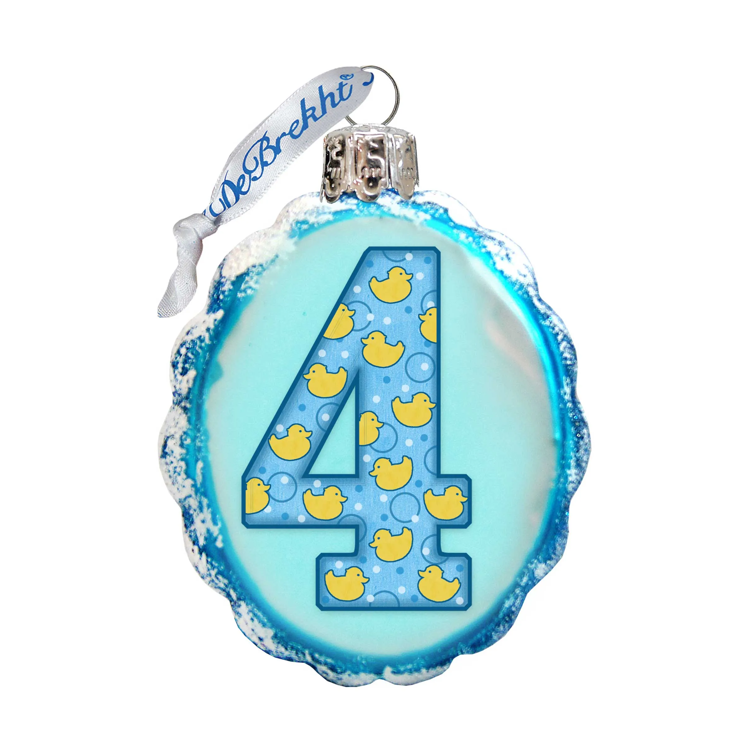 4 Year Mini Mercury Glass Ornament by G. DeBrekht - Love Family Kids Décor - 770004