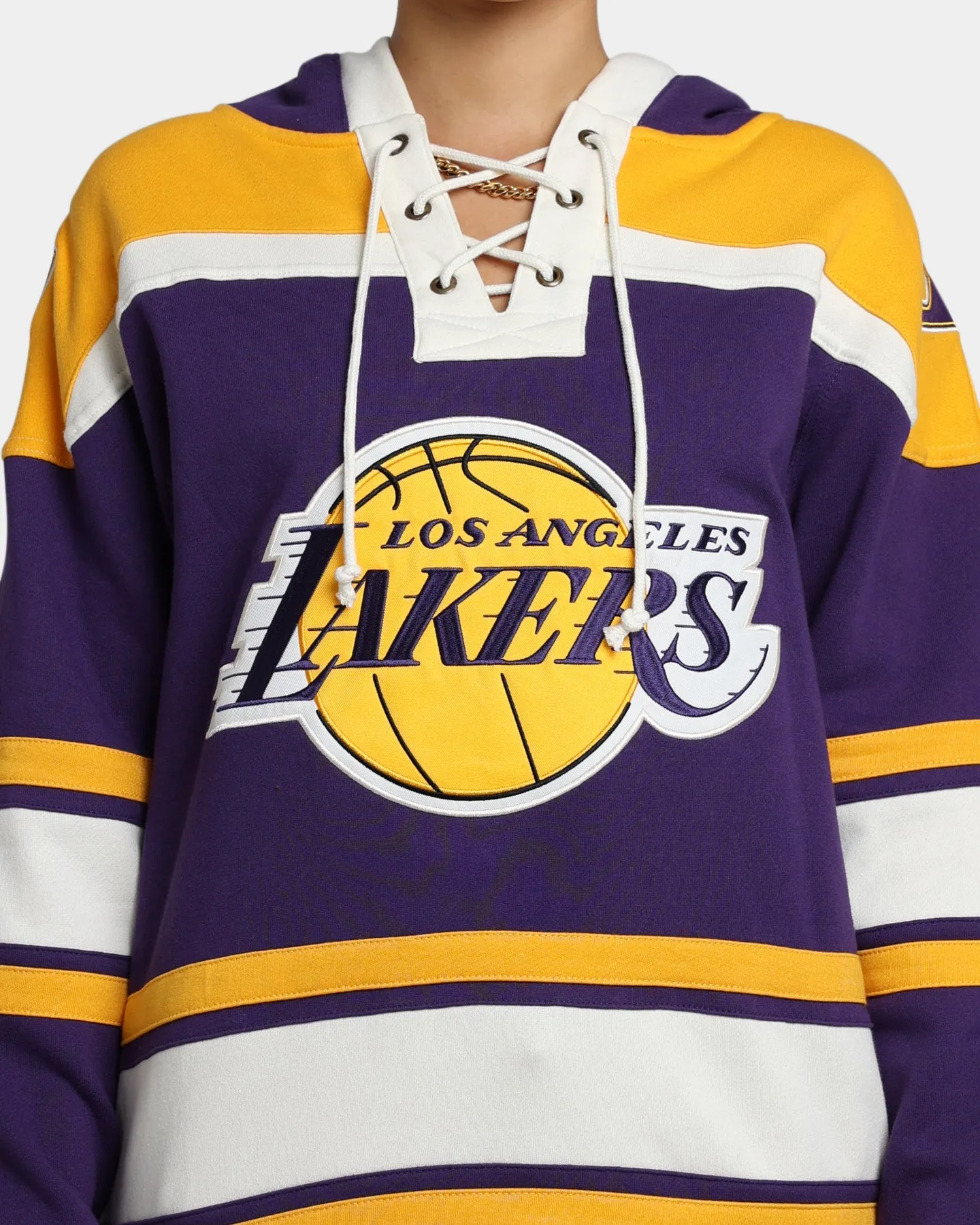 47 Brand Los Angeles Lakers Superior Lacer Hoodie Purple