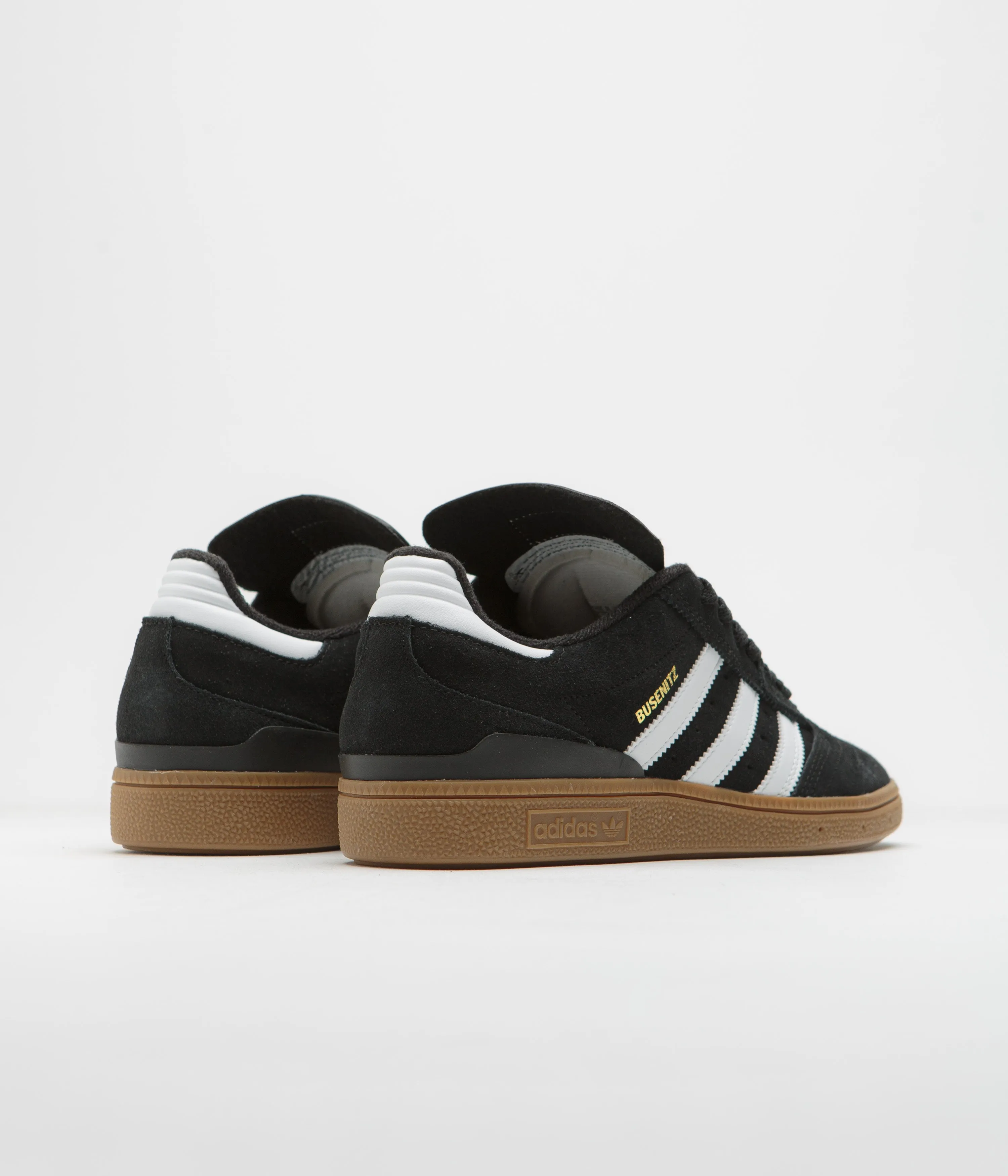 Adidas Busenitz Shoes - Black / Running White / Metallic Gold