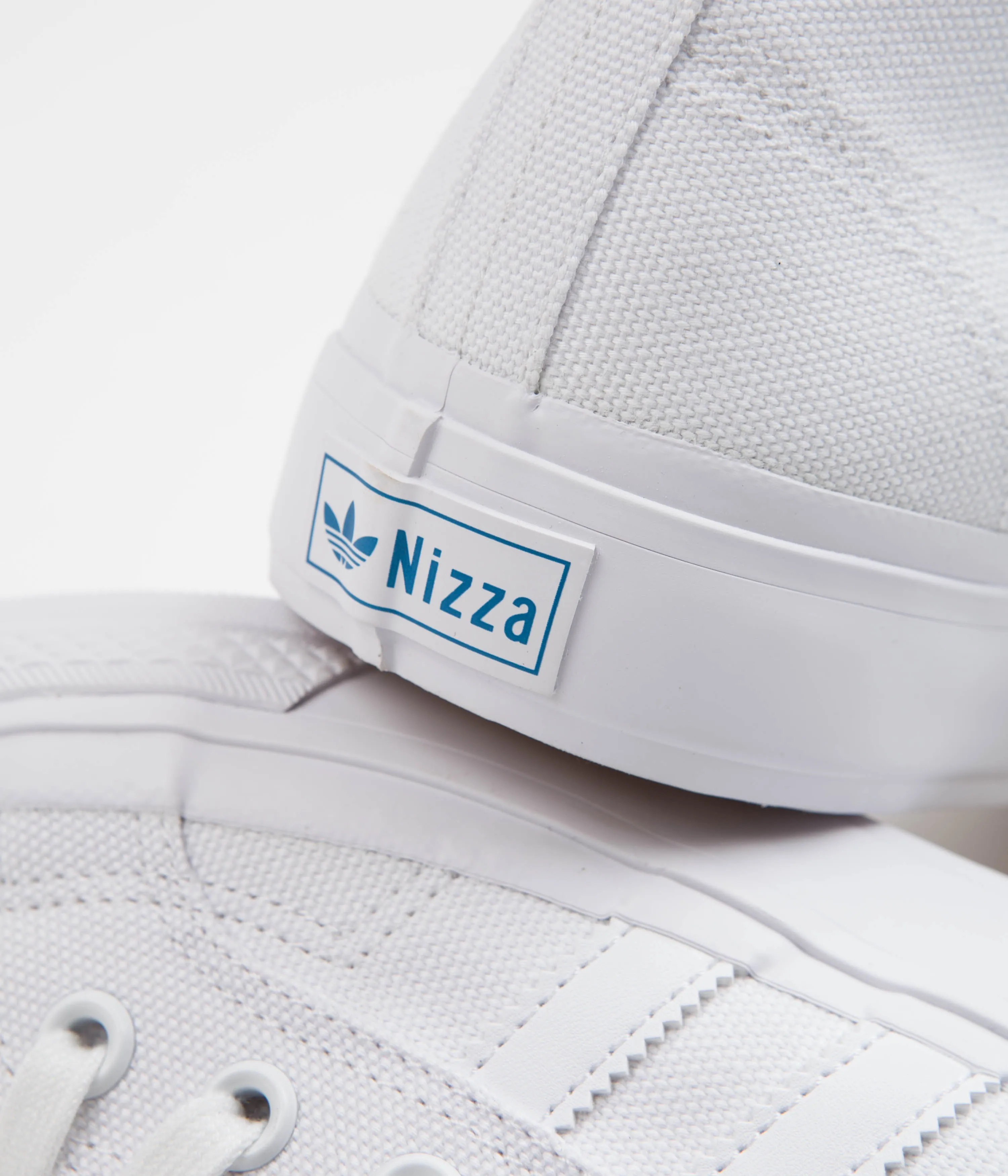 Adidas Nizza Hi ADV Shoes - FTWR White / FTWR White / Bluebird