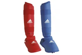 Adidas WKF Shin And Removable Instep Pads - Red or Blue