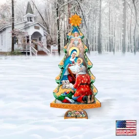 Adoration Nativity Tree Outdoor Décor by G. DeBrekht - Nativity Holiday Décor - 8128833F