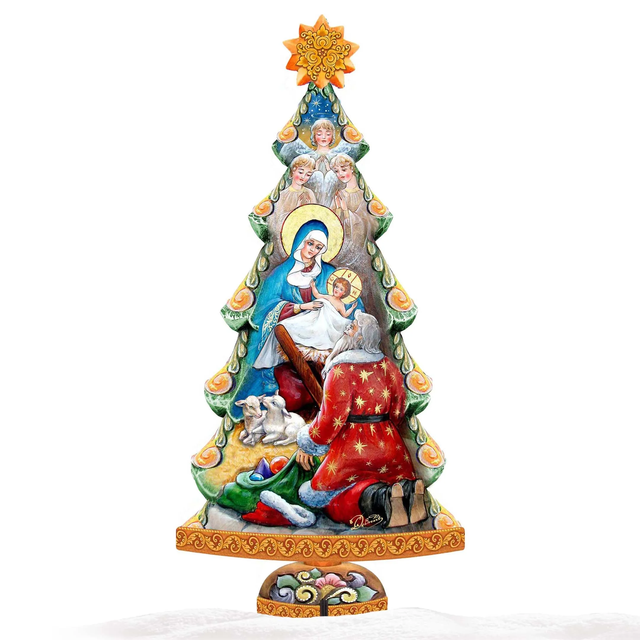 Adoration Nativity Tree Outdoor Décor by G. DeBrekht - Nativity Holiday Décor - 8128833F