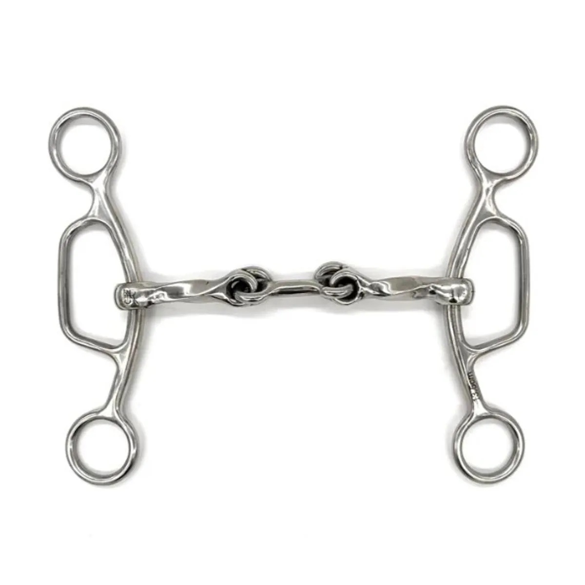 AJR Twisted locking Dog Bone American Gag Bit