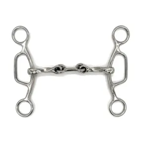 AJR Twisted locking Dog Bone American Gag Bit