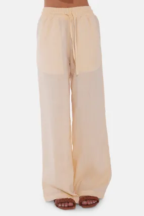 Amber Waves Linen Pant Yellow