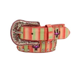 Angel Ranch® Girl's Light Up Cactus Striped Print Belt D130001230