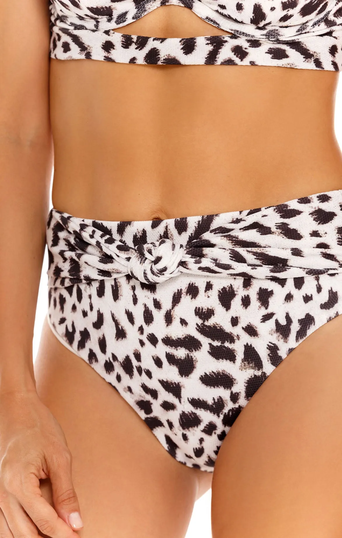 Animal Print High Waisted Bikini Bottom