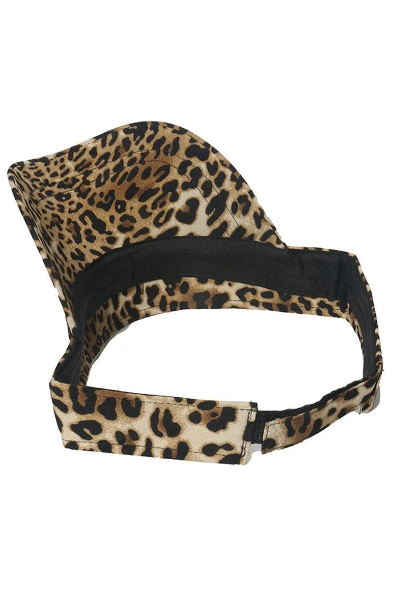 ANIMAL PRINTING SUMMER SUNCAP VISOR