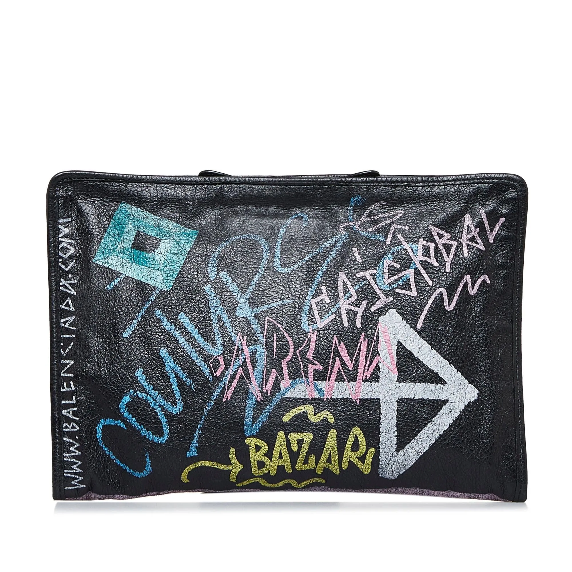 Balenciaga Graffiti Bazar Clutch Bag (SHG-3dtppR)