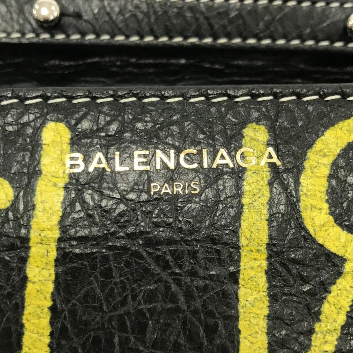 Balenciaga Graffiti Bazar Wallet on Chain