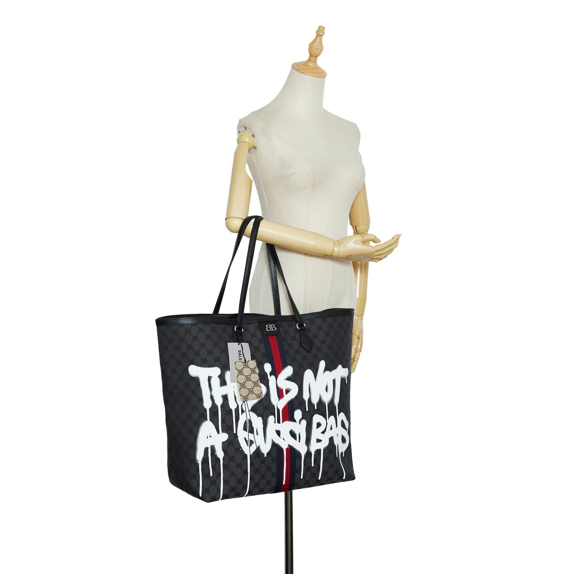 Balenciaga The Hacker Project Graffiti BB Supreme Tote (SHG-JqTi5J)