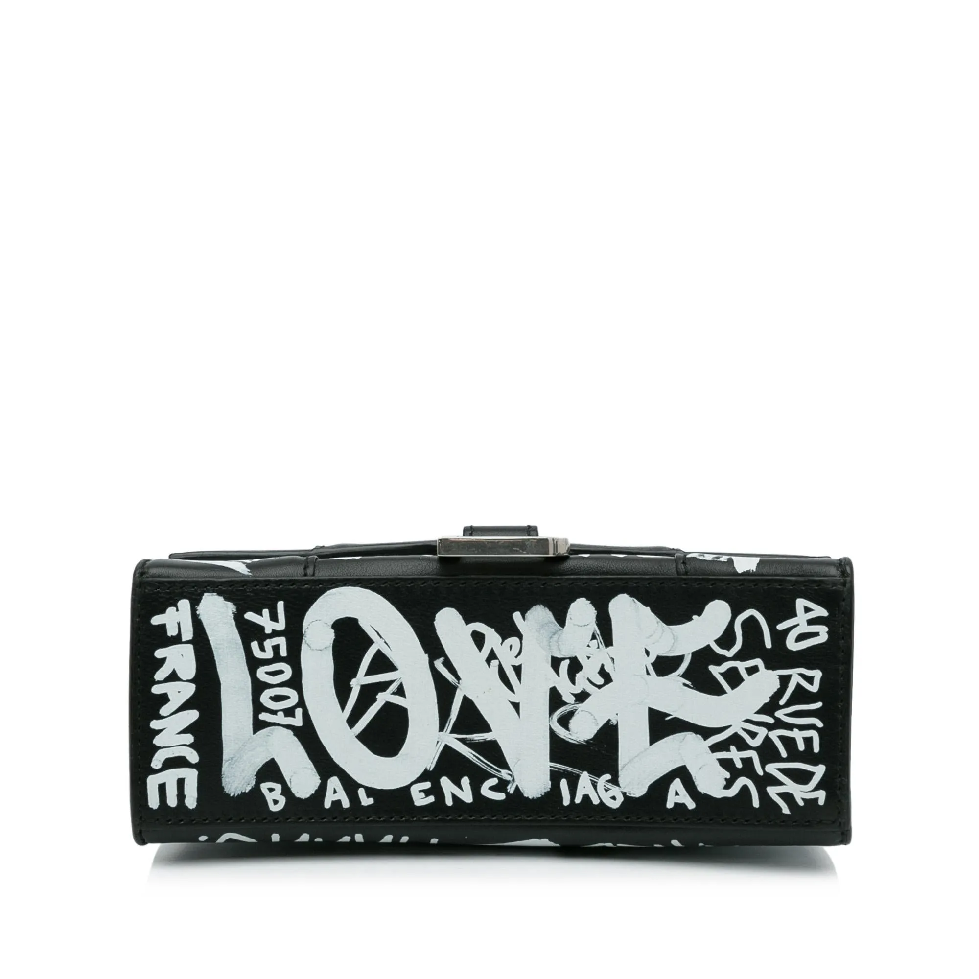 Balenciaga XS Hourglass Graffiti Satchel