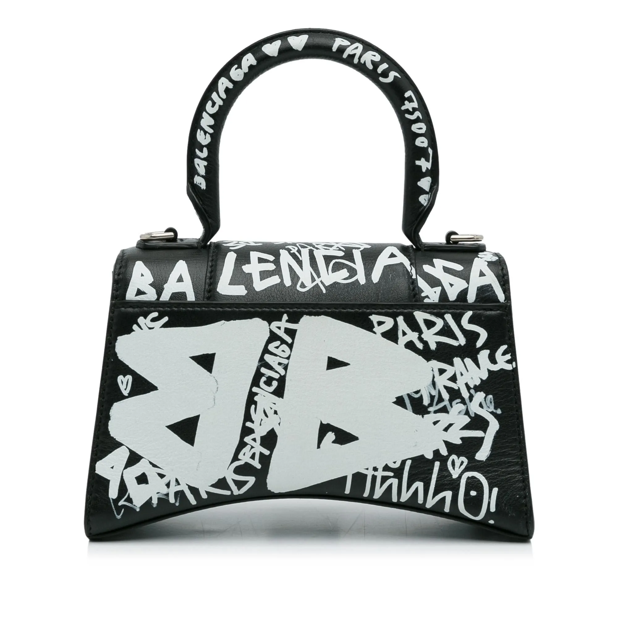 Balenciaga XS Hourglass Graffiti Satchel