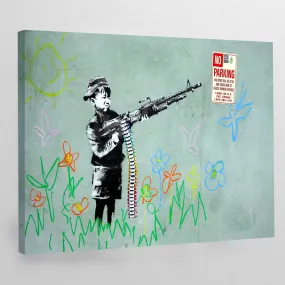 Banksy Boy With Gun