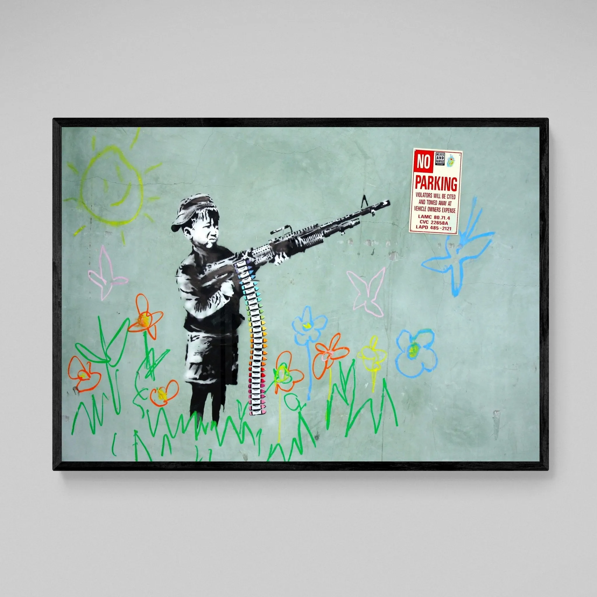 Banksy Boy With Gun