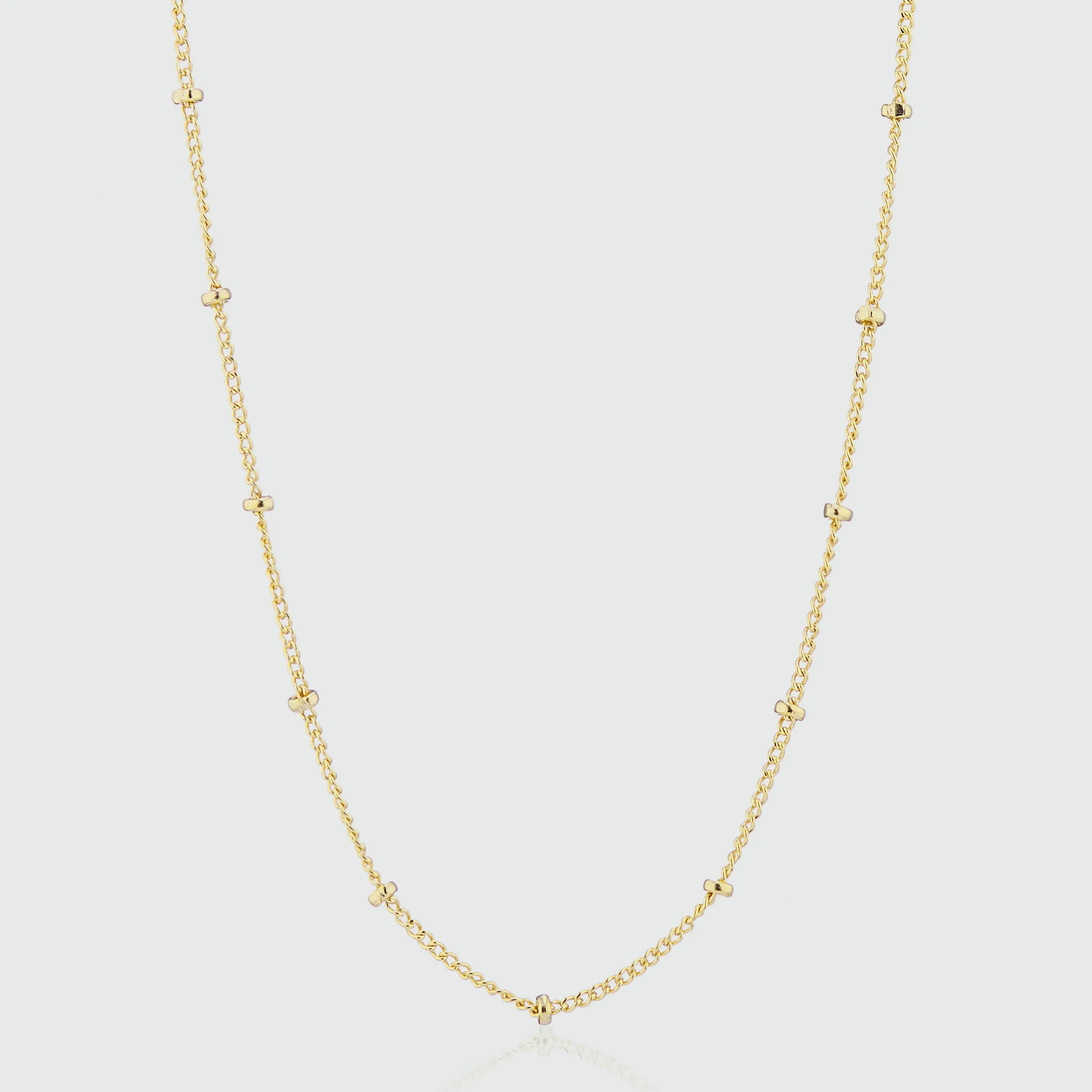 Barbican Yellow Gold Vermeil Beaded Chain