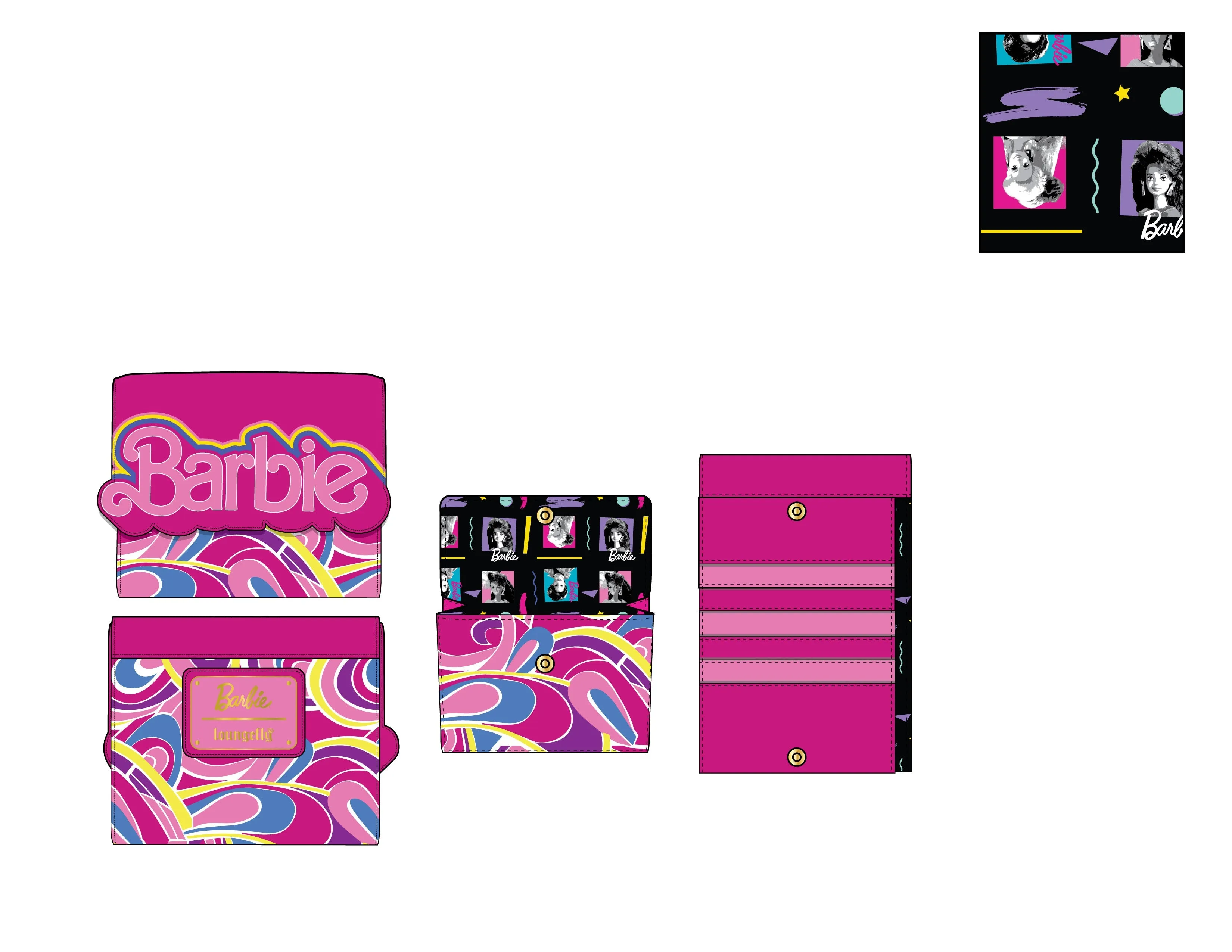 Barbie Totally Hair 30th Anniversary Wallet