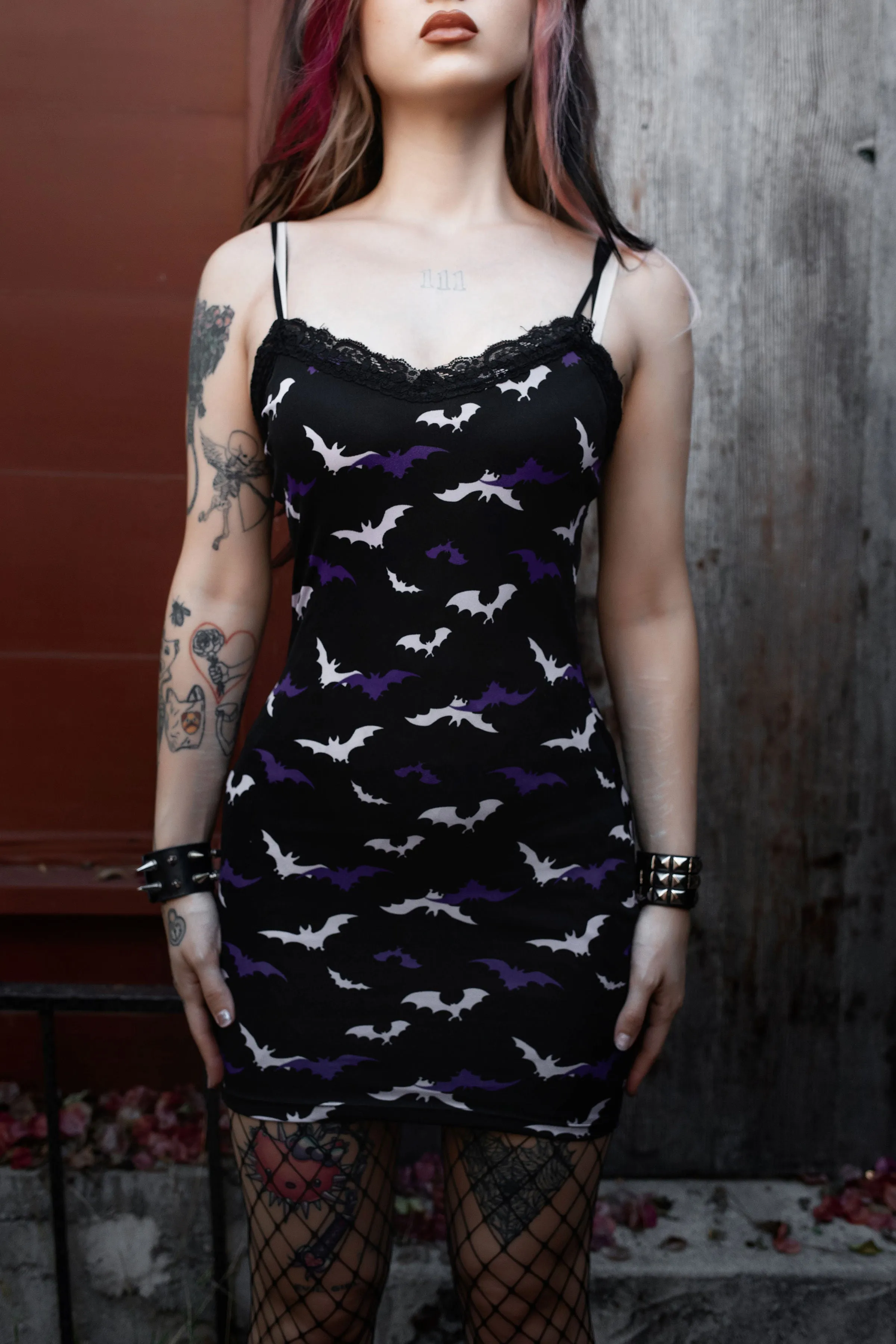 BATS Lace Strap Dress