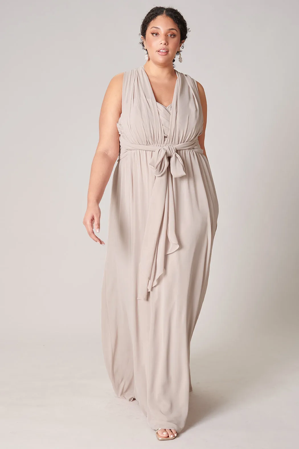 Beloved Ruched Sweetheart Convertible Dress Curve