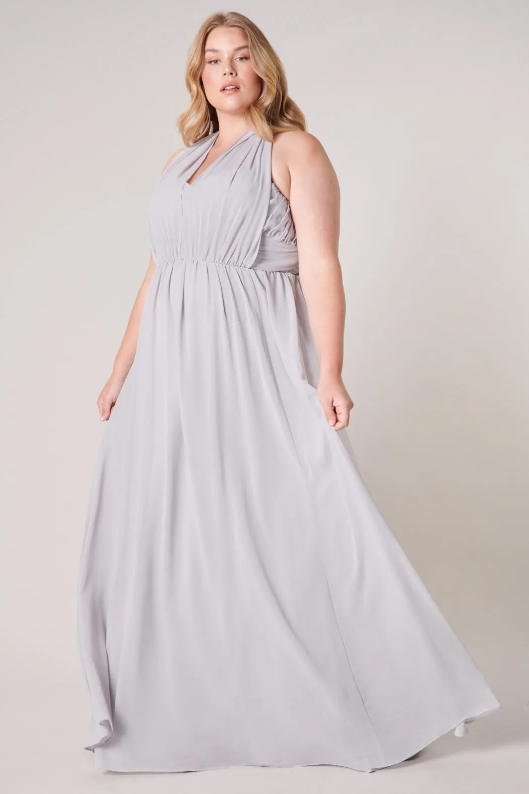 Beloved Ruched Sweetheart Convertible Dress Curve