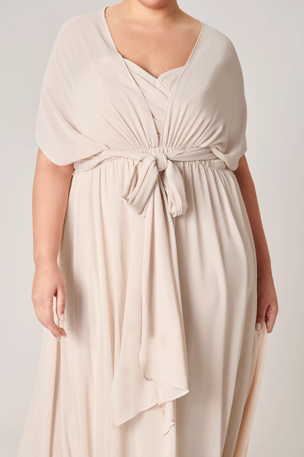 Beloved Ruched Sweetheart Convertible Dress Curve