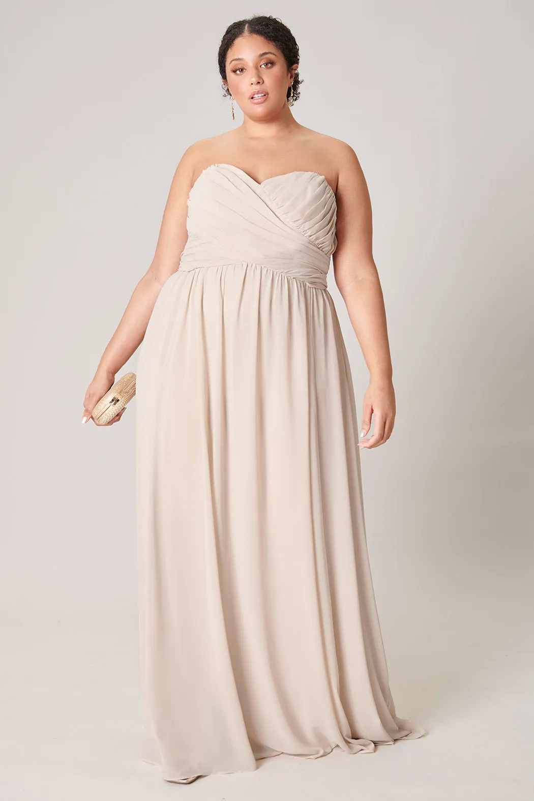 Beloved Ruched Sweetheart Convertible Dress Curve