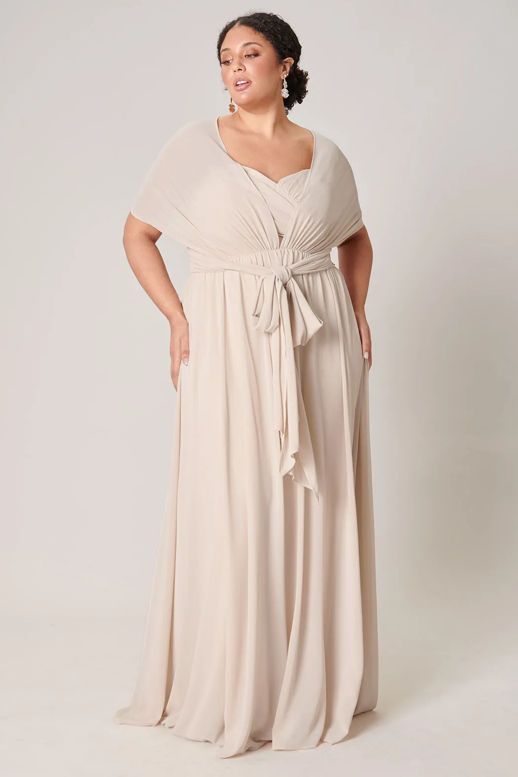 Beloved Ruched Sweetheart Convertible Dress Curve