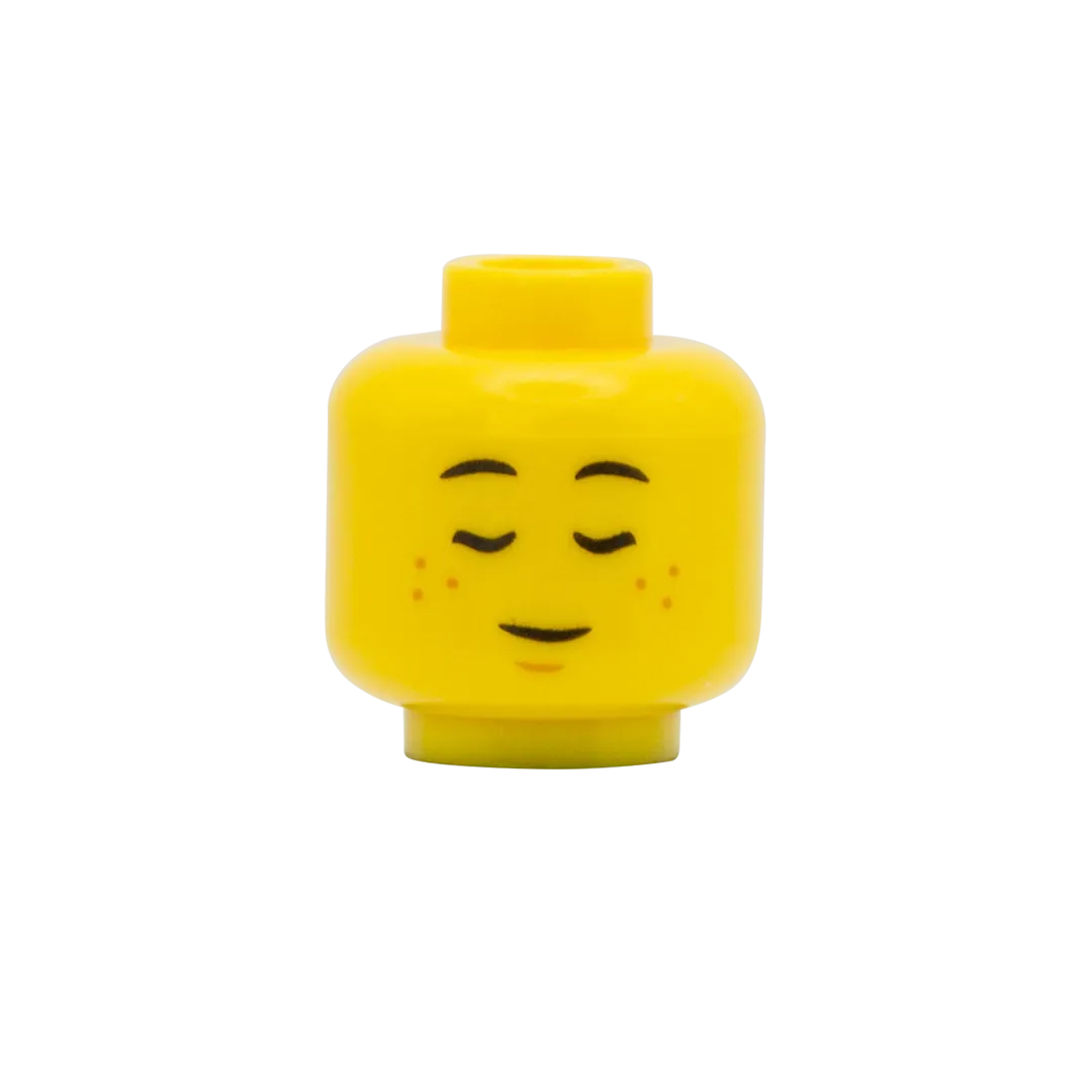 Big Grin / Sleepy Freckles - LEGO Minifigure Head