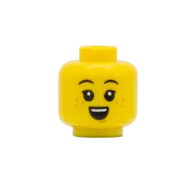 Big Grin / Sleepy Freckles - LEGO Minifigure Head