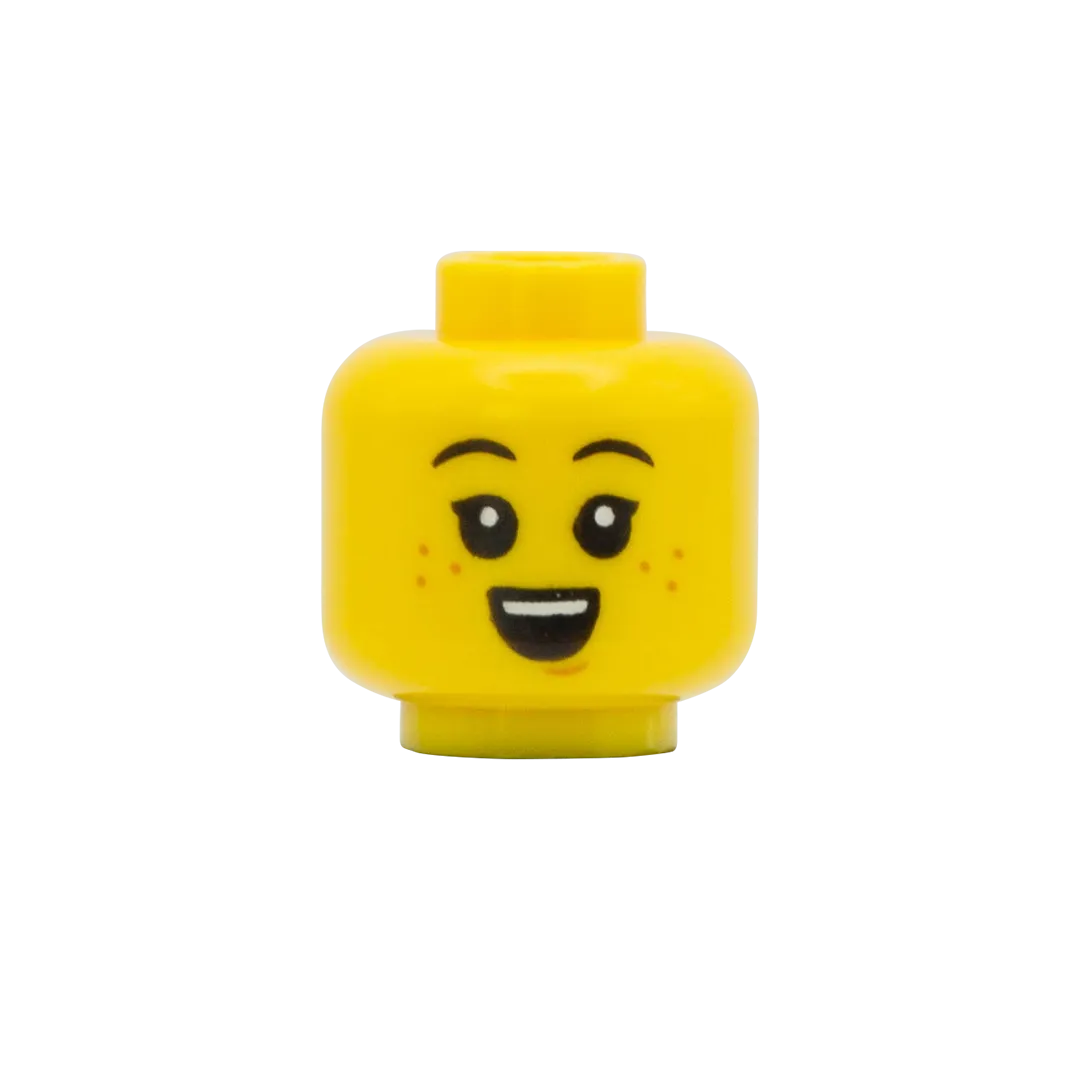 Big Grin / Sleepy Freckles - LEGO Minifigure Head