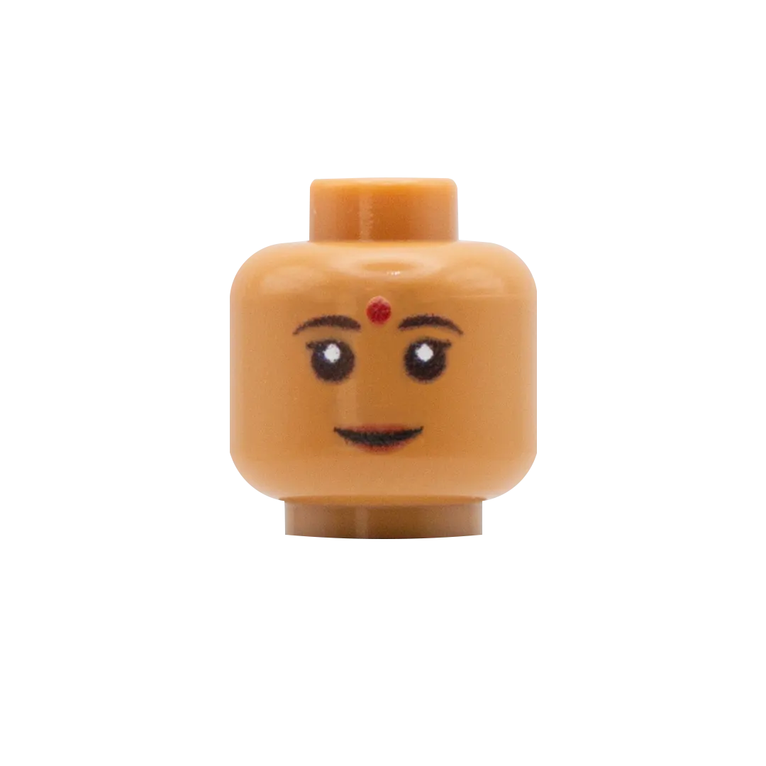 Bindi, Lipstick Smile - Custom Printed Minifigure Head