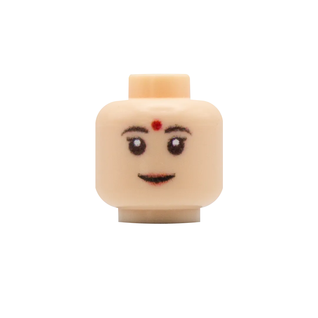 Bindi, Lipstick Smile - Custom Printed Minifigure Head