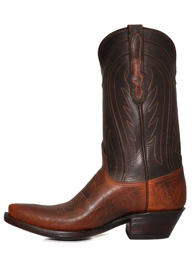 Black Jack TN489-V4 Mens Buffalo Shoulder Western Boots Tan