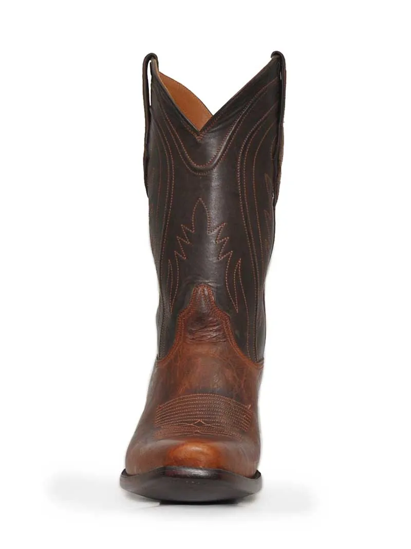 Black Jack TN489-V4 Mens Buffalo Shoulder Western Boots Tan