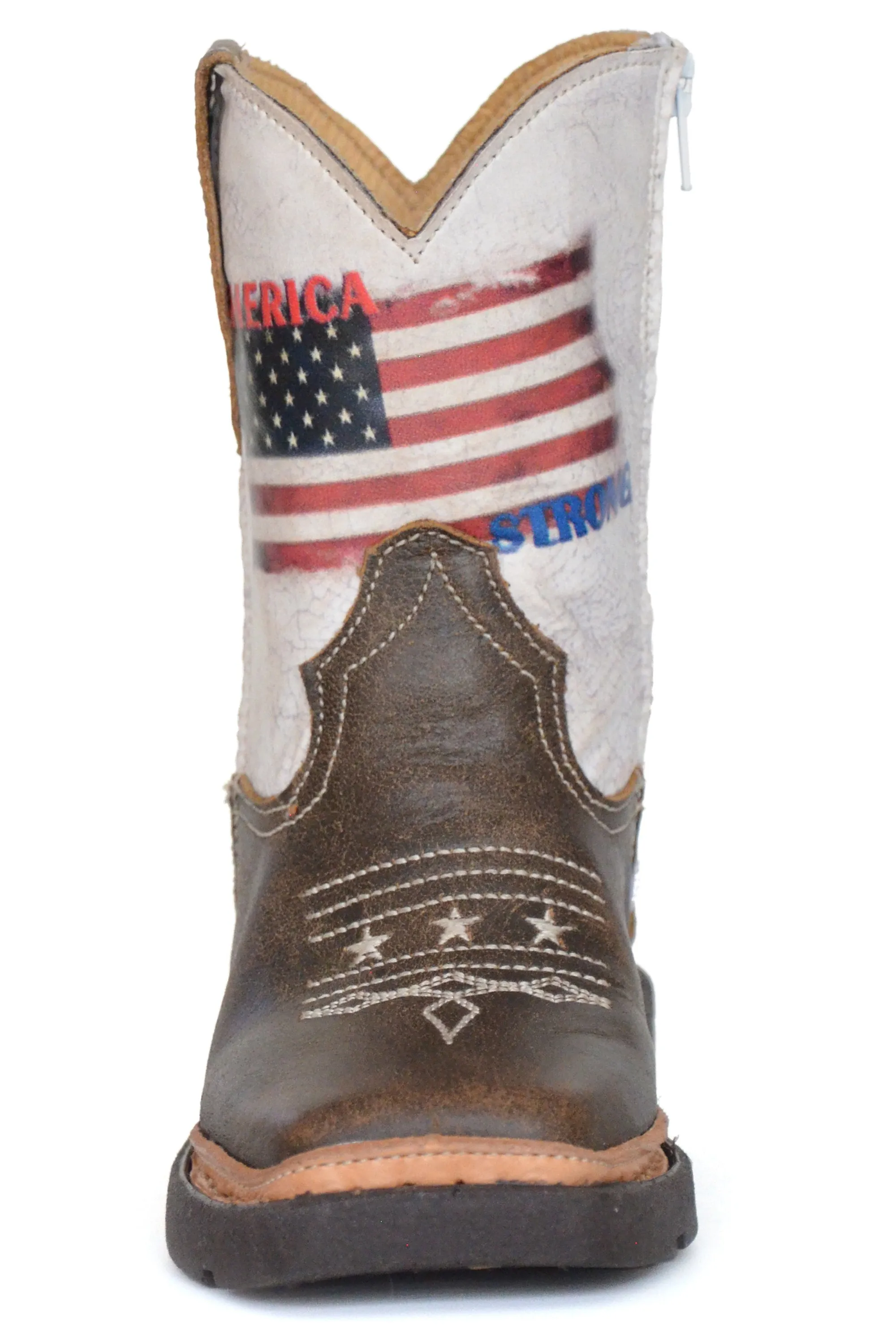 Boys Roper "God Bless The USA" Square Toe Toddler Boot