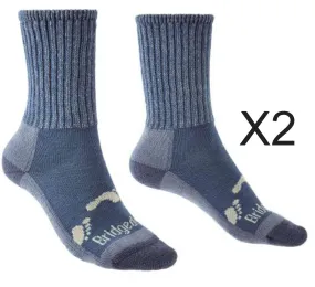 Bridgedale Kids' Comfort Hiker Midweight Merino Hiking Socks TWIN PACK {BR-710597}