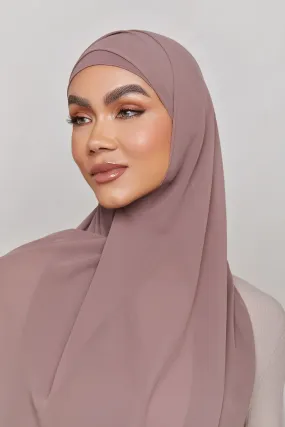 Chiffon LITE Hijab - Deep Taupe