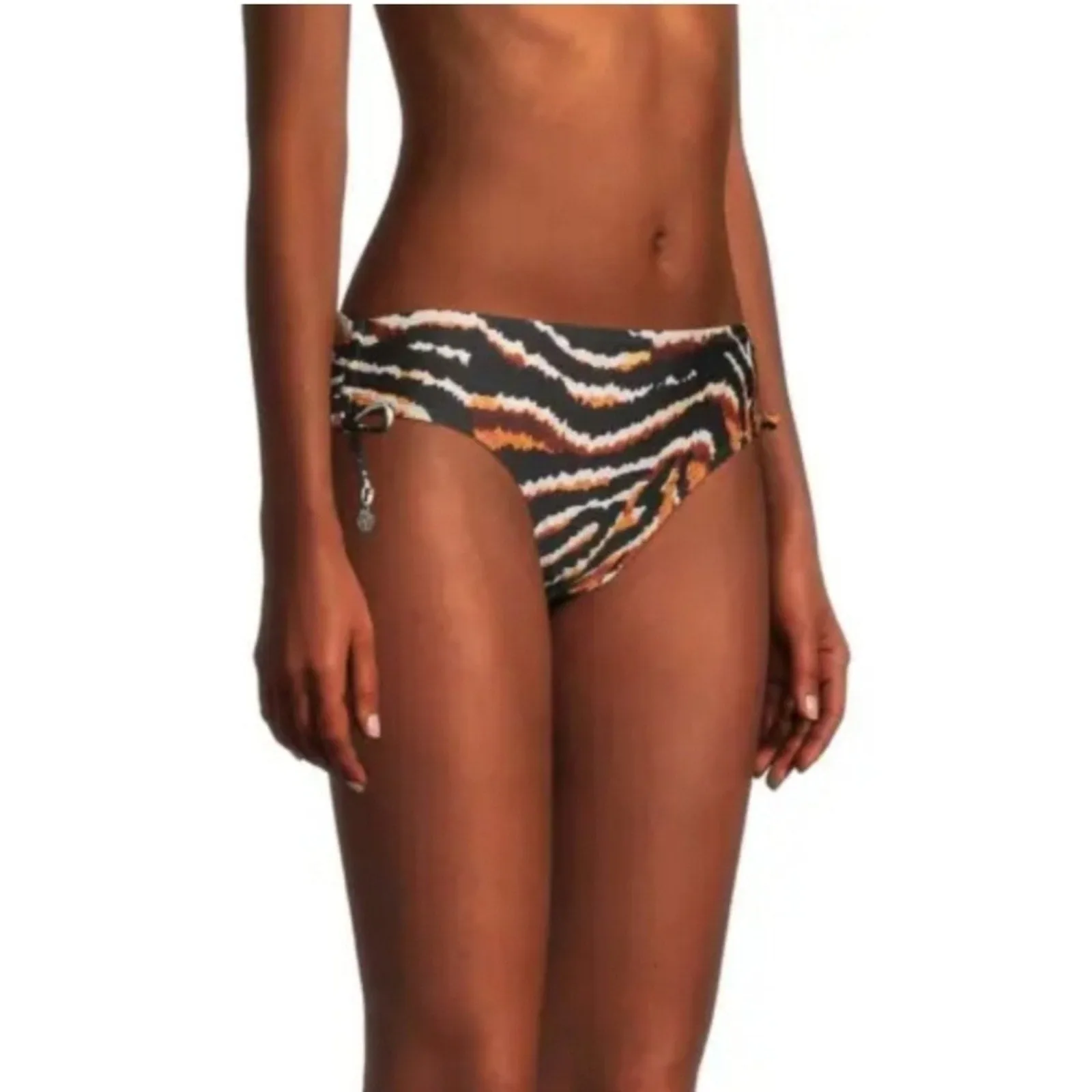 DKNY Printed Side Tie Bikini Bottom Swimsuit