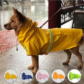 Dog Reflective Poncho Waterproof & Breathable Raincoat