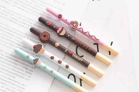 Donut Cupcake Biscuit Pen - Set of 3