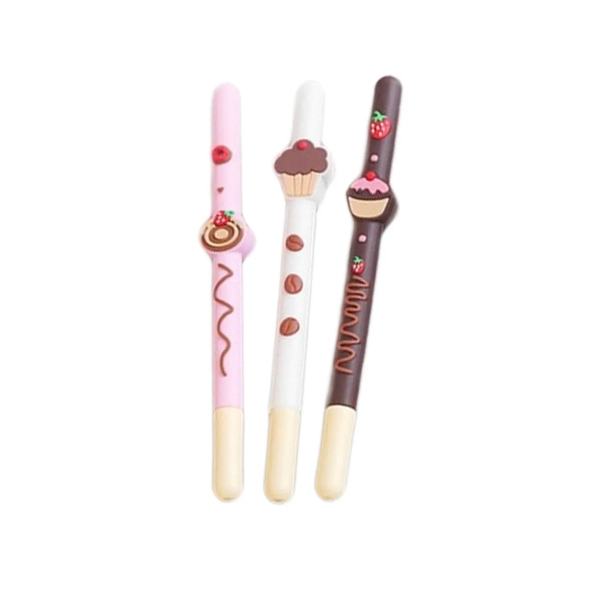 Donut Cupcake Biscuit Pen - Set of 3