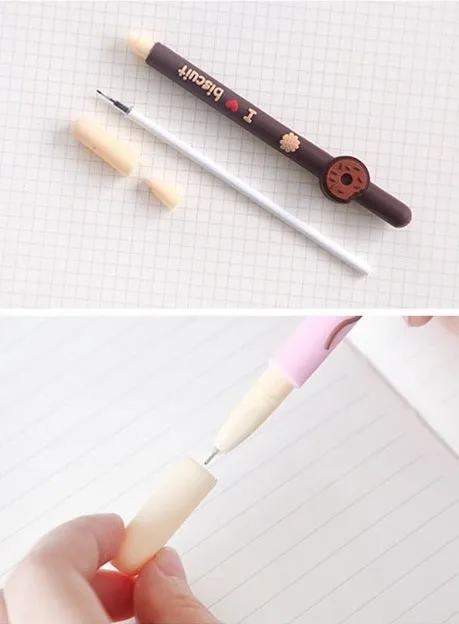 Donut Cupcake Biscuit Pen - Set of 3