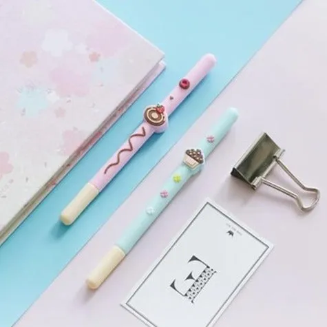 Donut Cupcake Biscuit Pen - Set of 3