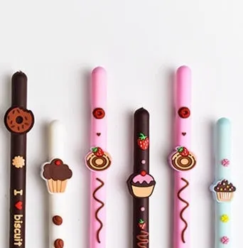 Donut Cupcake Biscuit Pen - Set of 3