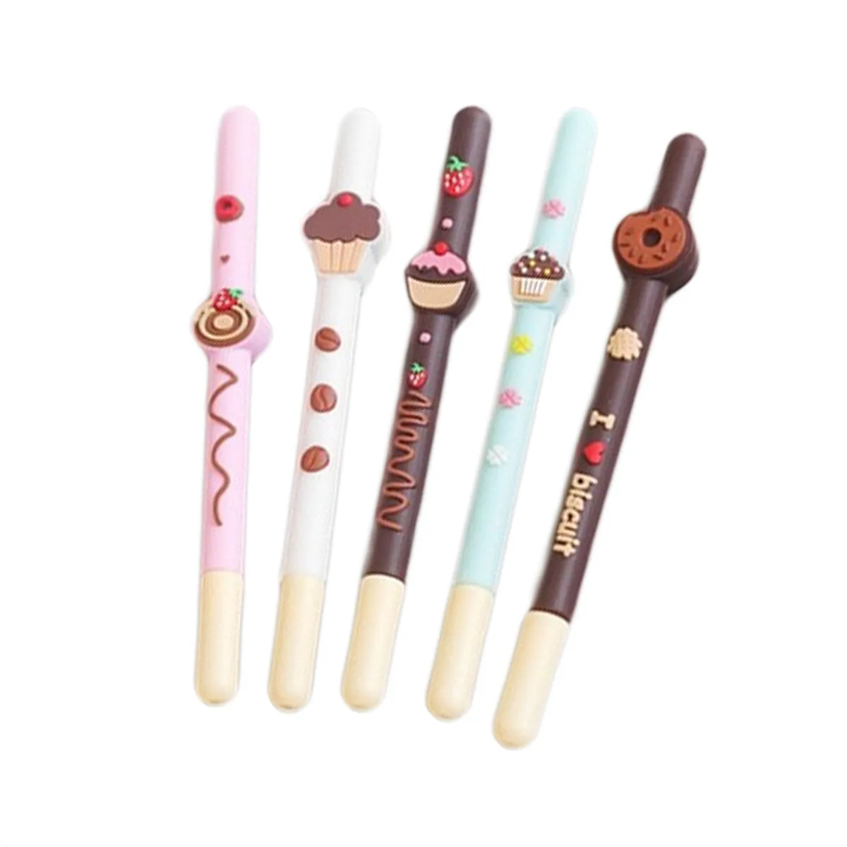 Donut Cupcake Biscuit Pen - Set of 3