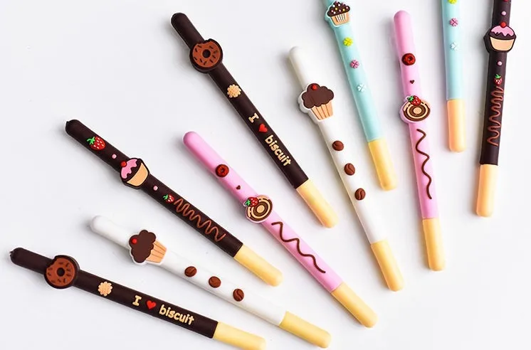 Donut Cupcake Biscuit Pen - Set of 3