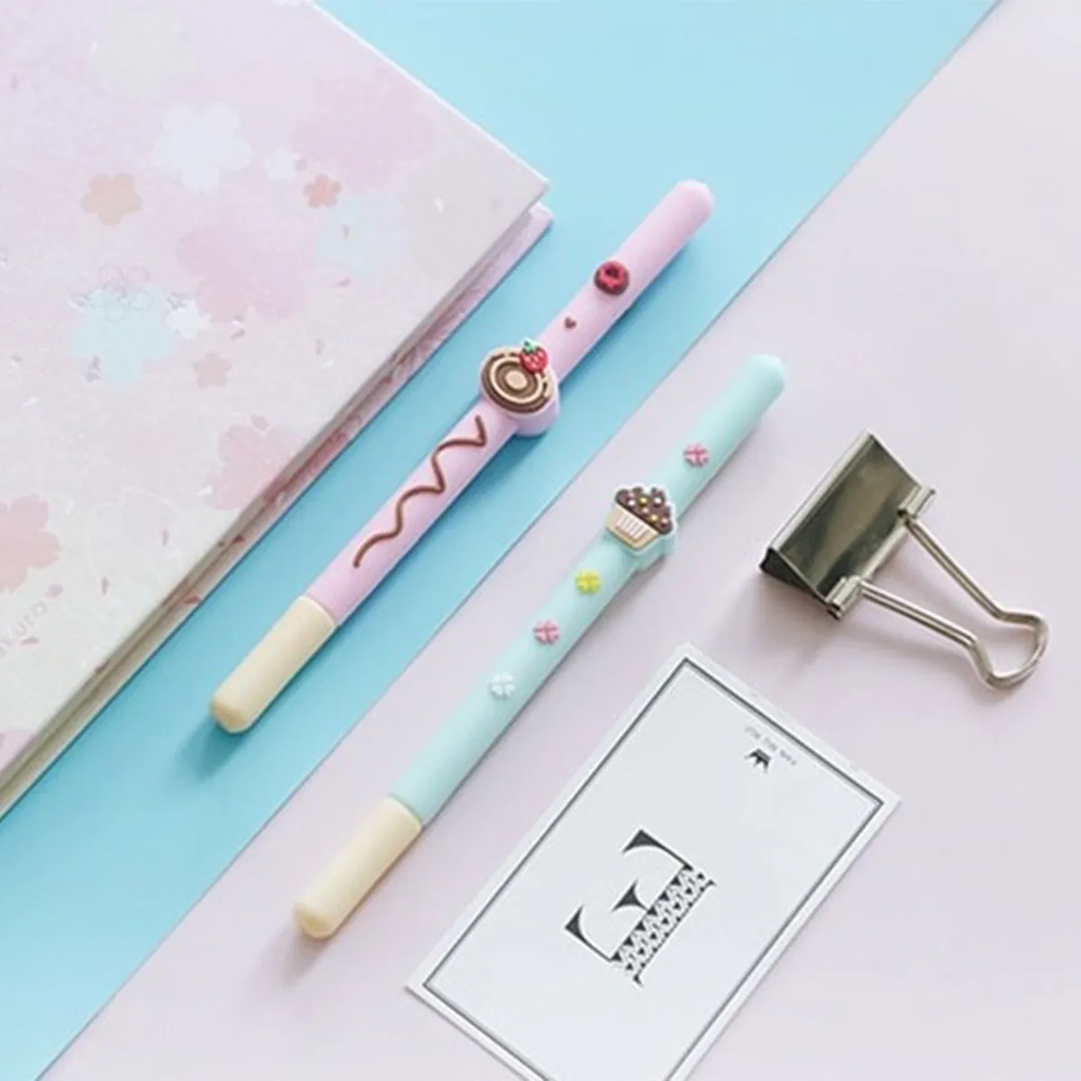 Donut Cupcake Biscuit Pen - Set of 3