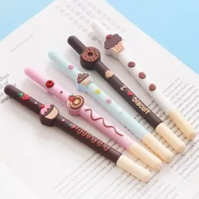 Donut Cupcake Biscuit Pen - Set of 3